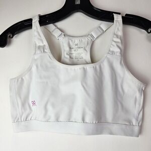 Ruby Ribbon White 36 Sports Comfort Bra Athletic Workout Style 1802